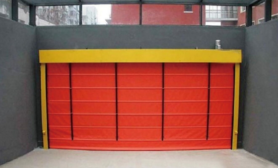 Porta de garagem de segurança em espiral rápida com controle remoto e ignição