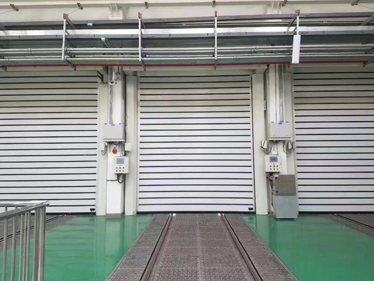 TM-D04 liga de alta velocidade rolante para cima rolante rápido persiana espiral porta de armazenamento de segurança
