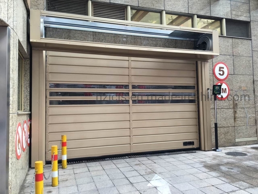 40mm espessura Rápido Rolo para cima Espiral Porta de Garagem de Segurança para -35 a 65 graus Celsius