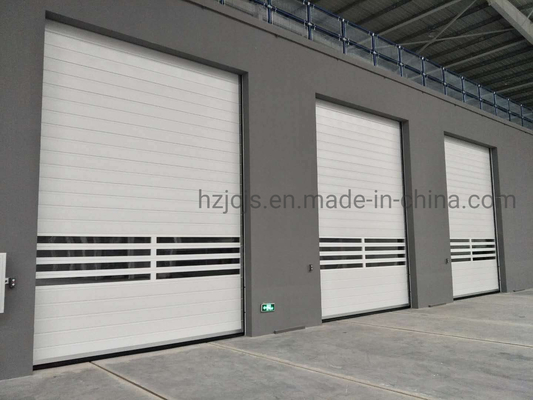 40mm espessura Rápido Rolo para cima Espiral Porta de Garagem de Segurança para -35 a 65 graus Celsius