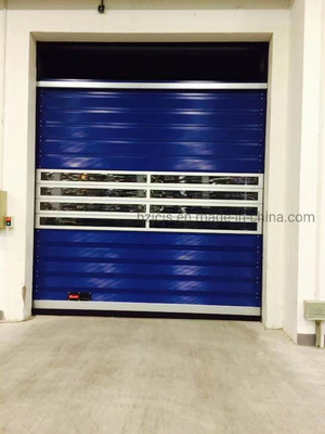 Painel de porta linear liga de alumínio Rolo rápido e obturador Porta de garagem de segurança espiral
