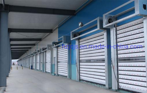 Porta de garagem em espiral de alta velocidade de liga de alumínio com classe de proteção IP55