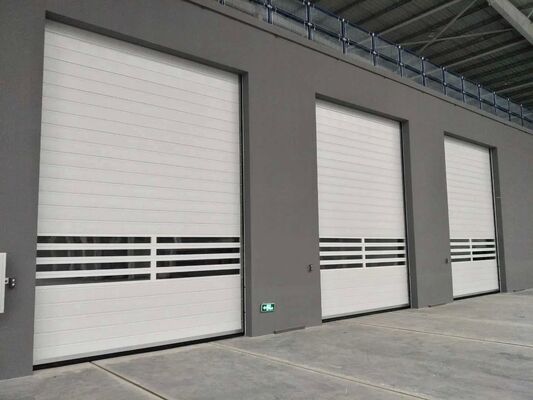 Porta de alta velocidade do obturador do rolo da liga de alumínio do tamanho customizável da proteção IP55 da impermeabilização de fogo
